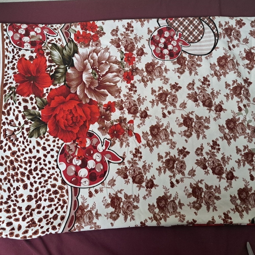 Red Rose and Apple Standard Size Pillow Sham